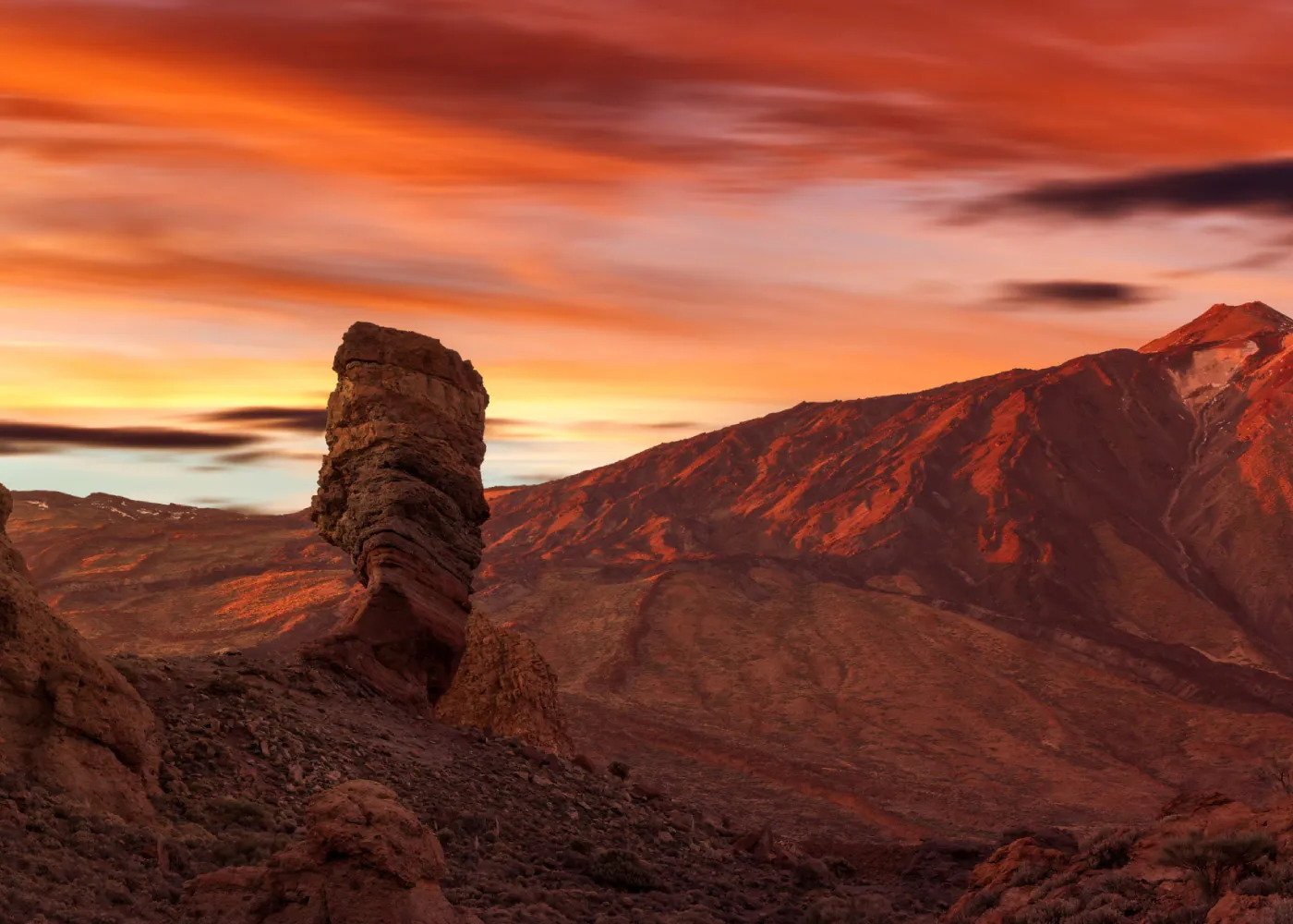 Sunset over Teide National Park before a night of stargazing Teide Sunset Before Stargazing