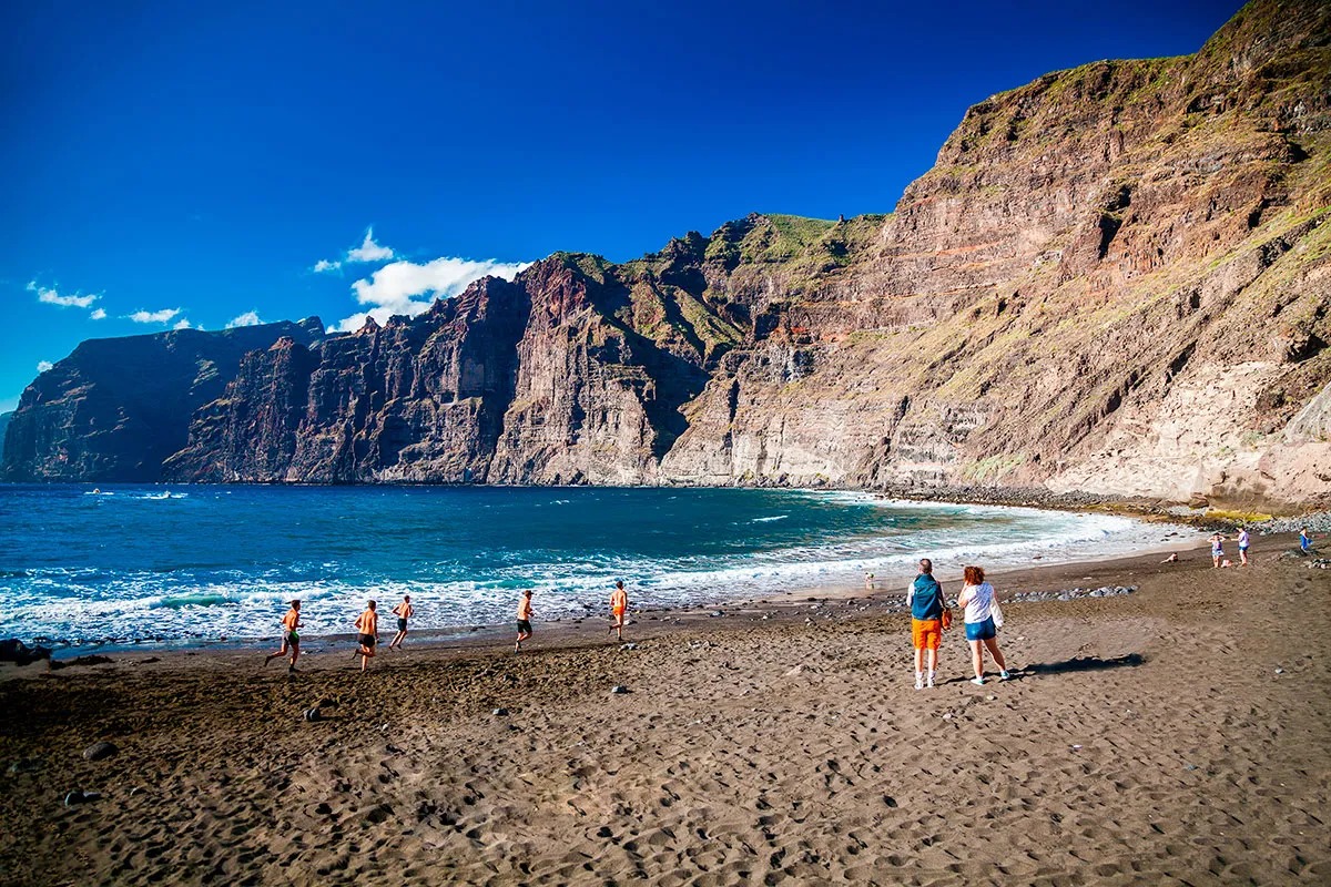Los Guíos Beach in Los Gigantes, Tenerife
