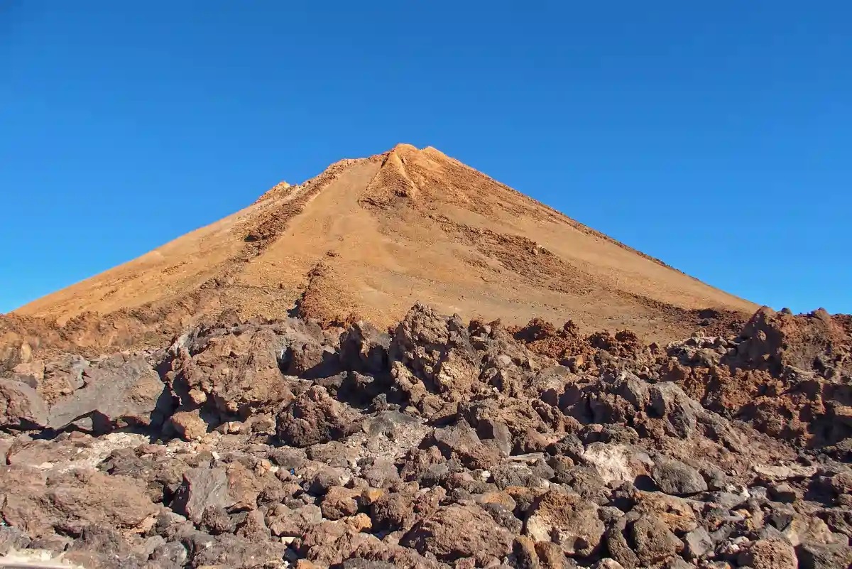 Mount Teide peak and volcanic landscape in Tenerife