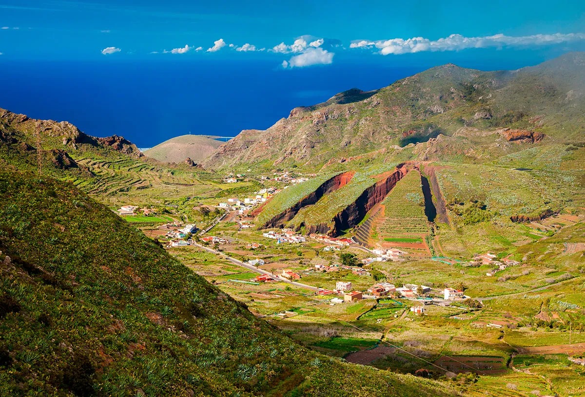 Valle de El Palmar en el macizo de Teno en Tenerife